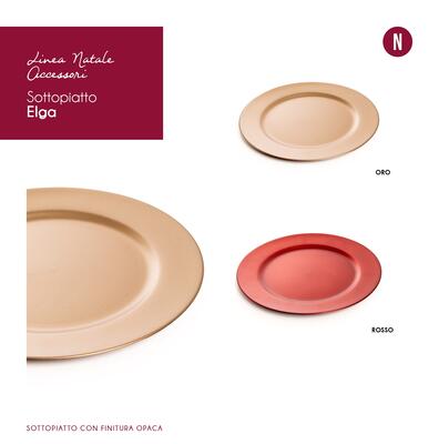 SOTTOPIATTO ELGA 33CM Tellini S.r.l. Ingrosso Abbigliamento